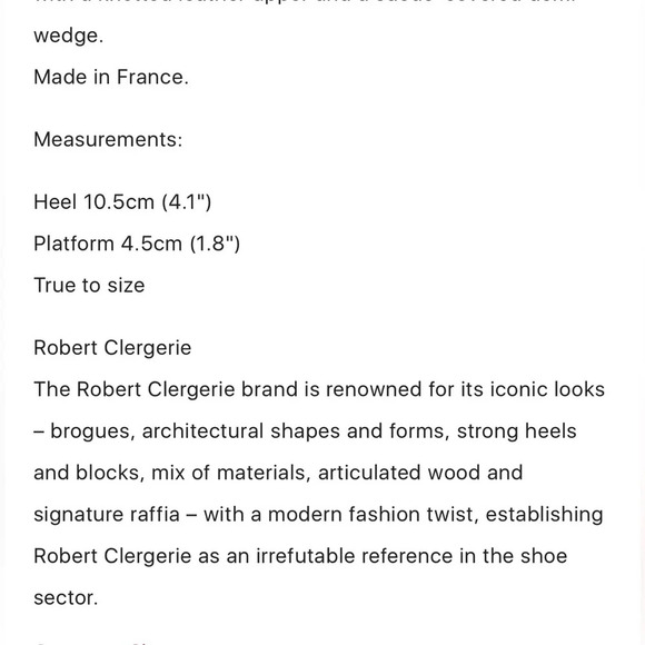 Robert Clergerie Esther size 42 but I usually wear 10/11 - Picture 3 of 7